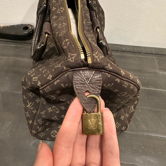 Louis Vuitton Brown Speedy 30 Bag Mini Lin - Picture 3 of 10
